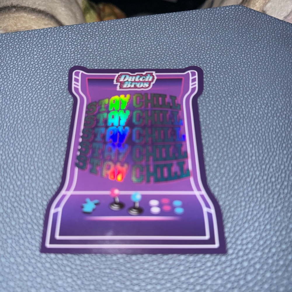 Dutch Bros Stay Chill Holographic Sticker